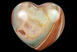 Wide, Polychrome Jasper Heart - Madagascar #167335-1